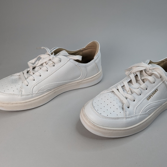 SUPERDRY Vegan Basket Low Top Trainers Shoes Size 8 - Picture 5 of 8